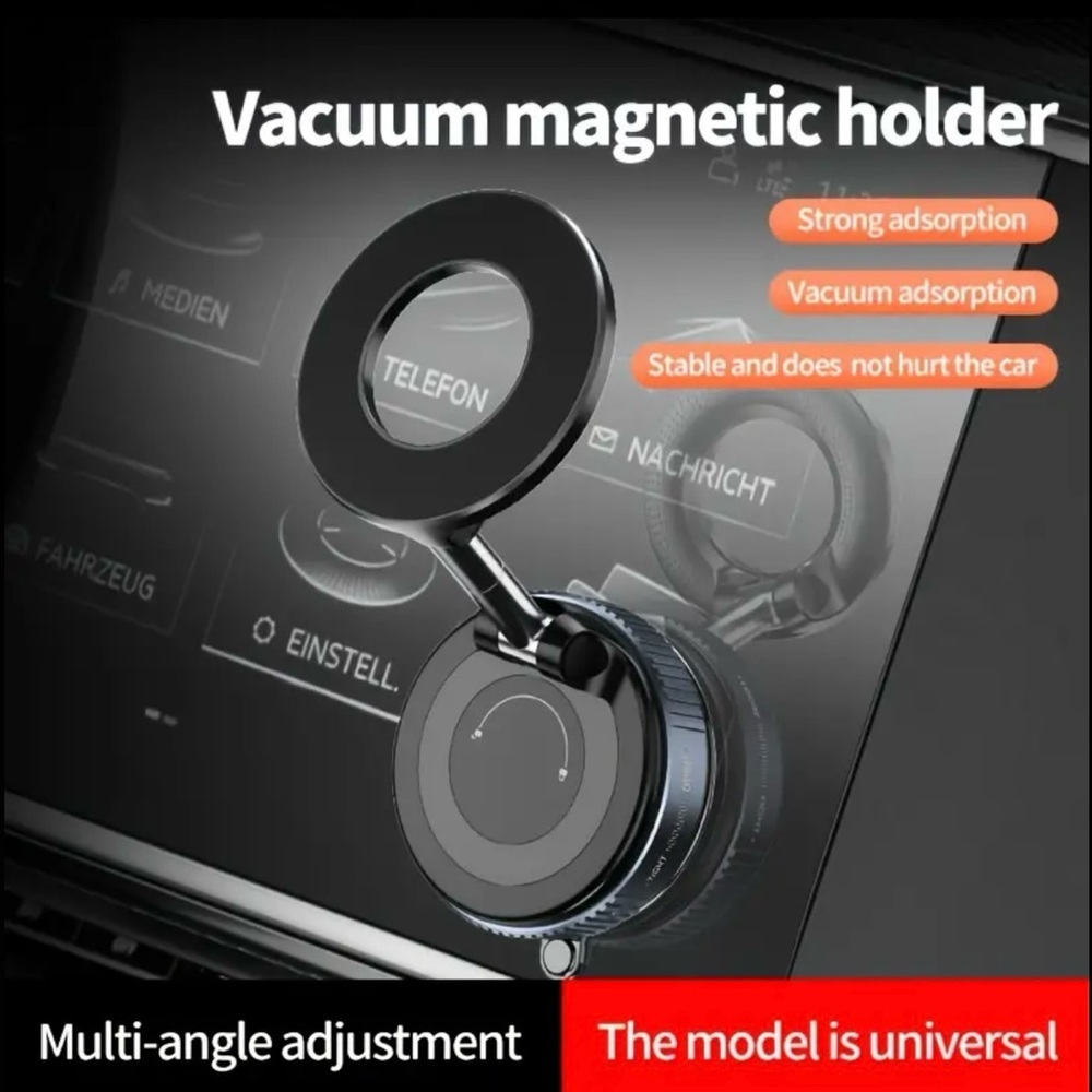 Magnetic Car Phone Mount Holder - Model 007 White Adjustable Stand - Picture 5 of 7